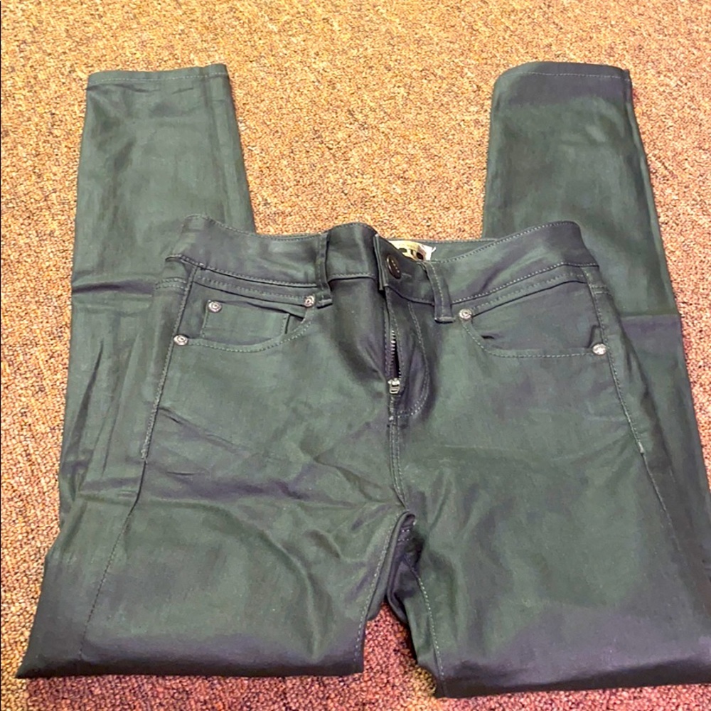 Moto Coated Jeans